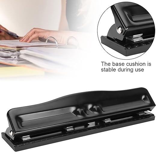 4 Hole Punch, 4 Ring Hole Puncher, Adjustable Punch Paper Heavy Duty, 10 Sheets Binder Hole Puncher for File Folder Office Home Punching Machines