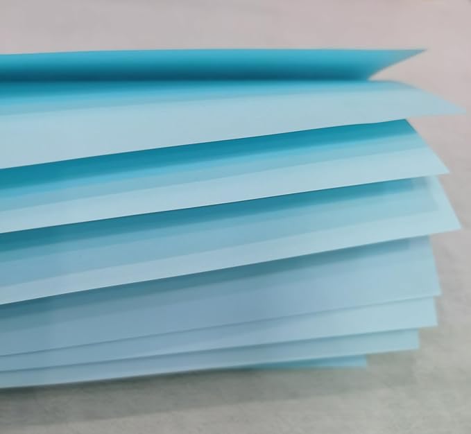 Light Blue Copy Print Paper 8.5X11 Inches,100 Sheets Rainbow A4 Printer Paper 70GSM Colored Origami Paper for Cutting DIY Kids Art Craft