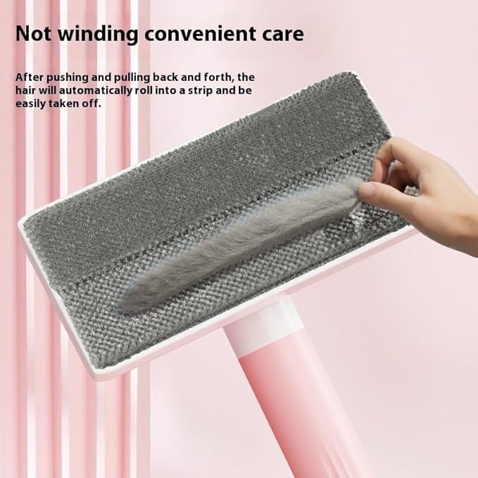 6.5" Wide Pet Hair Remover Brush - Effortlessly Lift Embedded Fur from Sofa, Car, Carpet! Reusable & Washable Cat/Dog Hair Cleaner, Detachable for Deep Clean, Eco-Friendly - Gentle on Fabric (Blue)