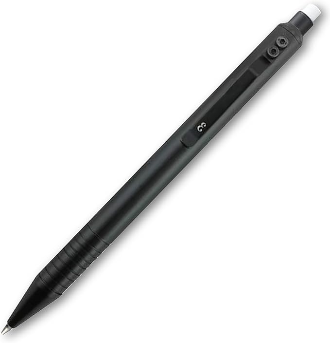 Everyman Black Grafton Mechanical Aluminum Pencil, Premium 0.5mm Lead Writing, Drawing & Sketching, ideal for Professionals, Students and Architects & EDC Pencil