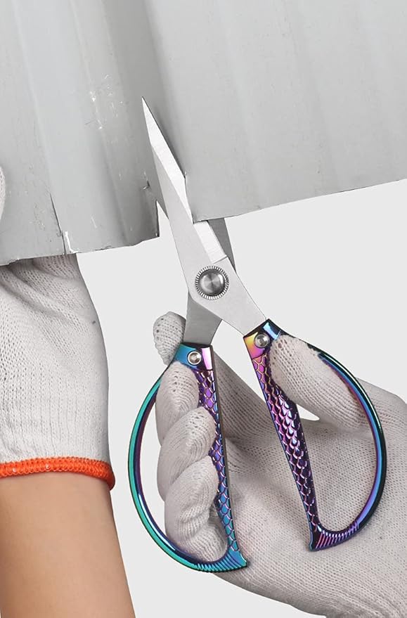 Rainbow all purpose scissors heavy duty - for kitchen, office, home use Industrial grade