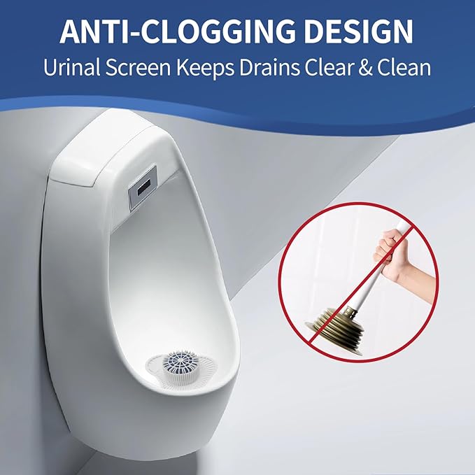 Urinal Screen Deodorizer (12 Pack),Urinal Cakes with Block Long-Lasting Ocean Breeze Scent,Anti-Splash Urinal Screens for Men Bathroom Airport Office Mall Hotel