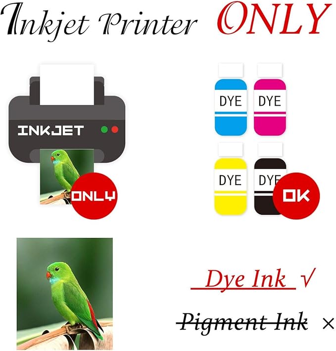 Koala Thin Inkjet Paper 13x19 Inches Matte Paper 100 Sheets 6.5Mil Compatible with Inkjet Printer