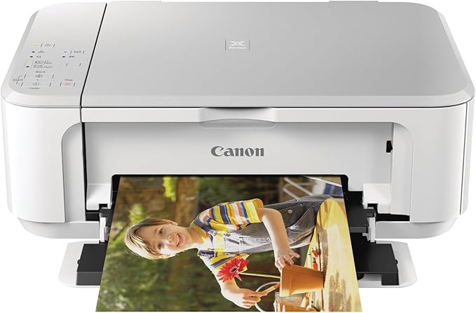 Canon PIXMA MG3620 Wireless All-in-One Color Inkjet Printer with Mobile and Tablet Printing, White