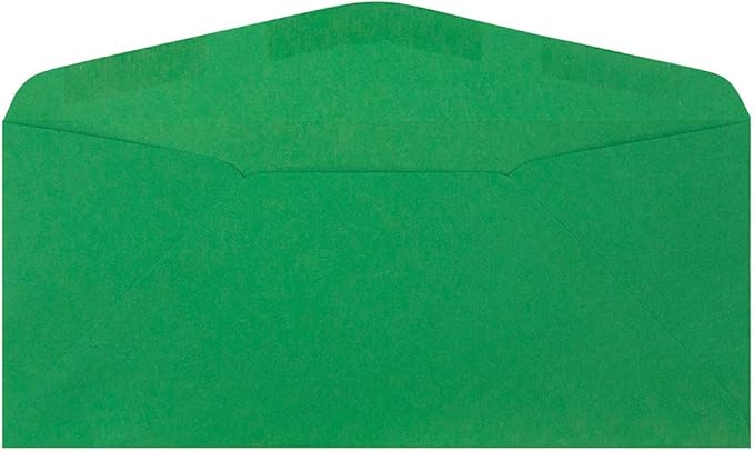 JAM PAPER #9 Business Colored Envelopes - 3 7/8 x 8 7/8 - Green Recycled - 100/Pack