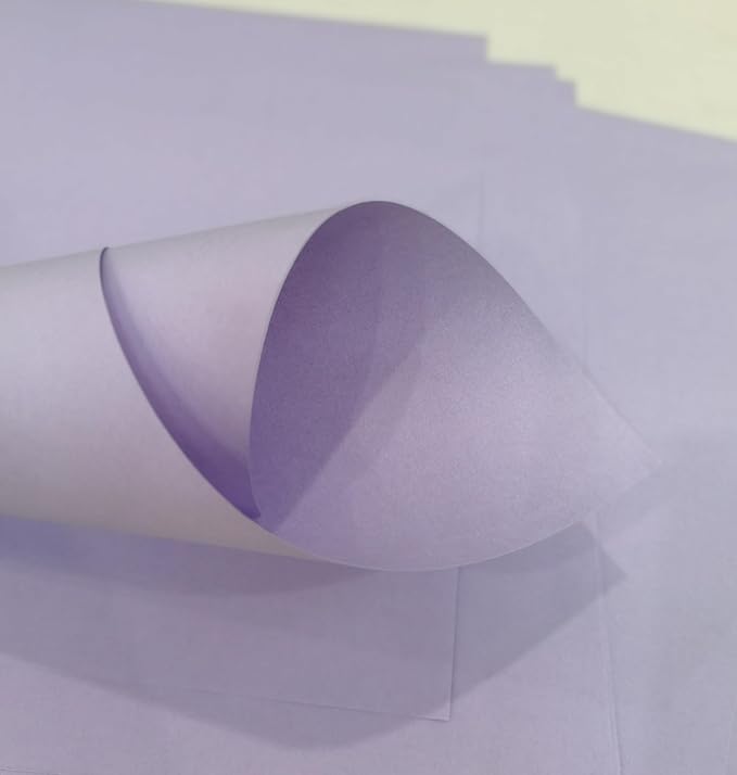Light Purple Copy Print Paper 8.5X11 Inches,100 Sheets Rainbow A4 Printer Paper 70GSM Colored Origami Paper for Cutting DIY Kids Art Craft