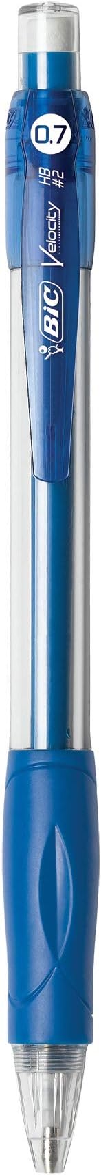 BIC Velocity Mechanical Pencils, With Colorful Barrel, Medium Point (0.7mm), 12-Count Pack Mechanical Pencils With Erasers