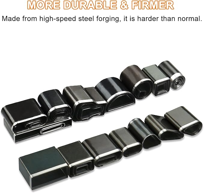 25 Pieces Leather Hole Punch Tool, Multiple Shapes Hole Punch Set for Belts, Leather Cutting Dies Kit for Handmade DIY Crafts, Hollow Punch Cutter Tool with Storage Case & Mat