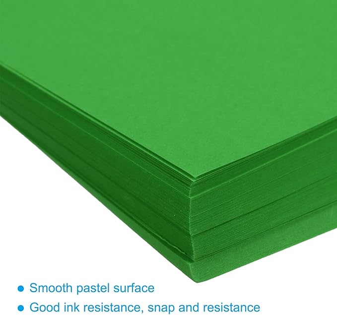 MECCANIXITY 125 Sheets A4 Colored Print Copy Paper 8.5" x 11" Origami Paper Printer Paper 80gsm for Printing, Document Copying, Art Craft, Green