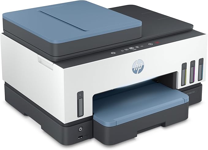 HP Smart Tank 7602 Wireless All-in-One Ink Tank Printer, Scanner, Copier with 2 years of ink included, Best-for-home office, Refillable, AI-enabled (28B98A)