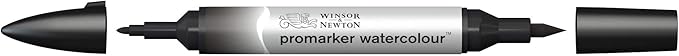 Winsor & Newton ProMarker Watercolor Marker, Ivory Black