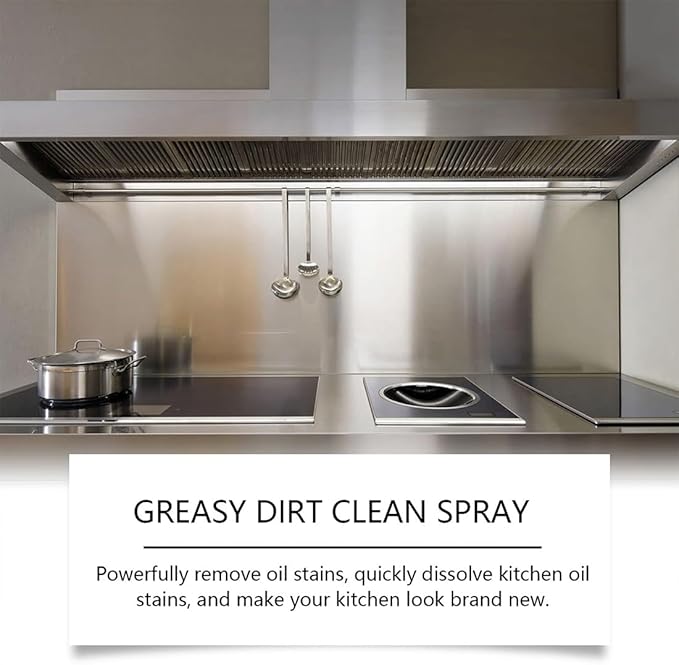 Multifunctional Powerful Kitchen Foam Cleaner, 2025 New All Purpose Oil Stain Cleaning Spray, Powerful Degreasing, Gentle Formula, Perfect Forovens, Grills And Microwaves (3)