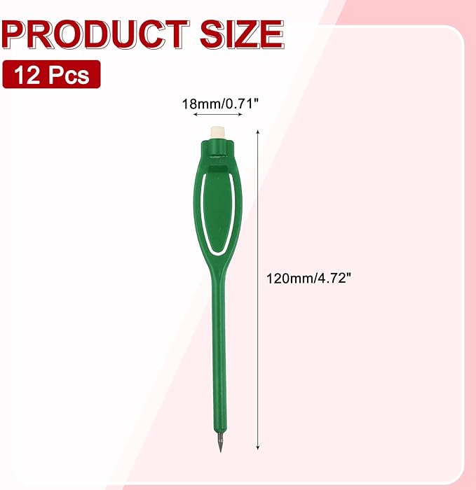 PATIKIL 2H Pencils, 12 Pack Golf Scoring Pencils with Eraser Mechanical Plastic Bulk for Sport Games Meeting Office, Green
