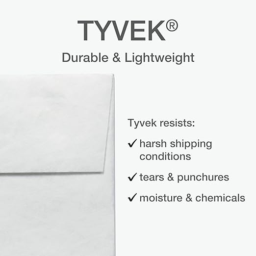 Columbian Self-Seal Mailers, Self-Sealing Envelopes, Made with DuPont Tyvek Material, 14 lb., Puncture, Tear and Moisture Resistant, White, 9" x 12", 100 per Box (1016969)