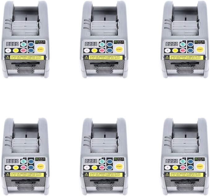 U.S. Solid Automatic Tape Dispenser Auto Tape Cutting Machine JF-3000, Tape Width 6-60mm(6 PCS)