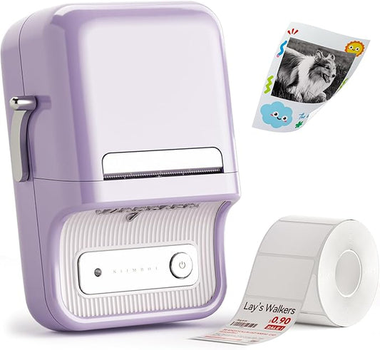 NIIMBOT B21 Pro Sticker Printer, 300DPI, Fun APP, Portable Inkless Label Printer, Bluetooth Sticker Maker for DIY Crafts, Notes, Scrapbook, Photo, Custom Labels & Gifts,Home Organization (Violet)