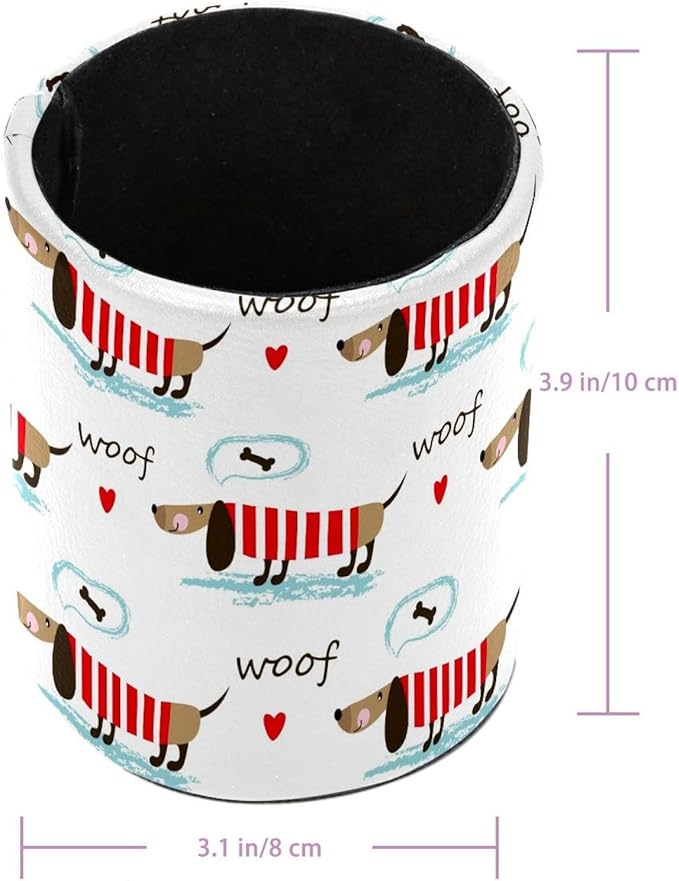 Cute Cartoon Dog Pen Holder Makeup Brushes Holder Cosmetic Storage for Home and Office