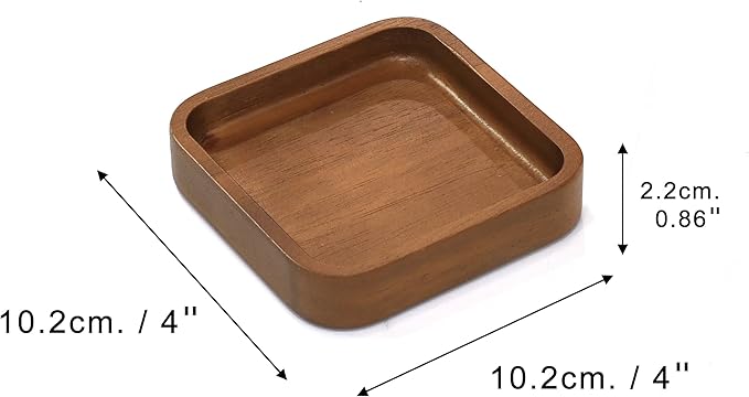 Premium Wooden Stackable Modular Desk Organizer Tray: Set of 6-Pieces Nested Acacia Wood Storage Trays for Office, Kitchen, and Home Organization in Contemporary Style