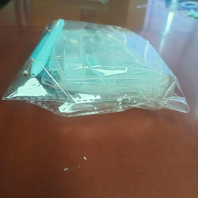 Mini Office Supply Kit Includes Stapler Tape Dispenser Staple Remover Paper Clips Scissor Notebook Highlighter Ballpoint Pen Small Telescopic for Office and School -Notebook Color Random(Pink Set)