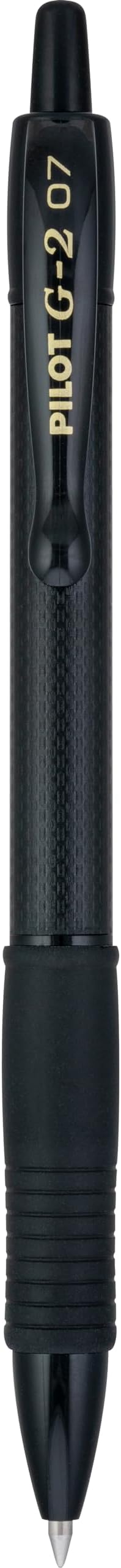 Pilot, G2 Edge Premium Gel Roller Pens, Fine Point 0.7 mm, Gel Pens Black Ink, Pack of 12 - Ideal for School, Journaling & Office Writing