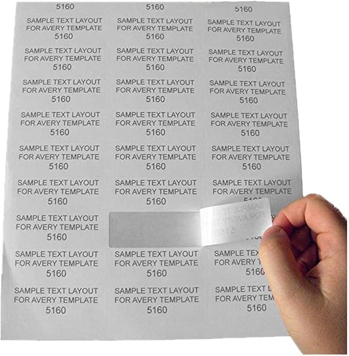 SJPACK 30-up Labels 60000 Stickers 2000 Sheets 2.625 x 1 FBA Address Labels White Mailing Labels for Laser and Injet Printers