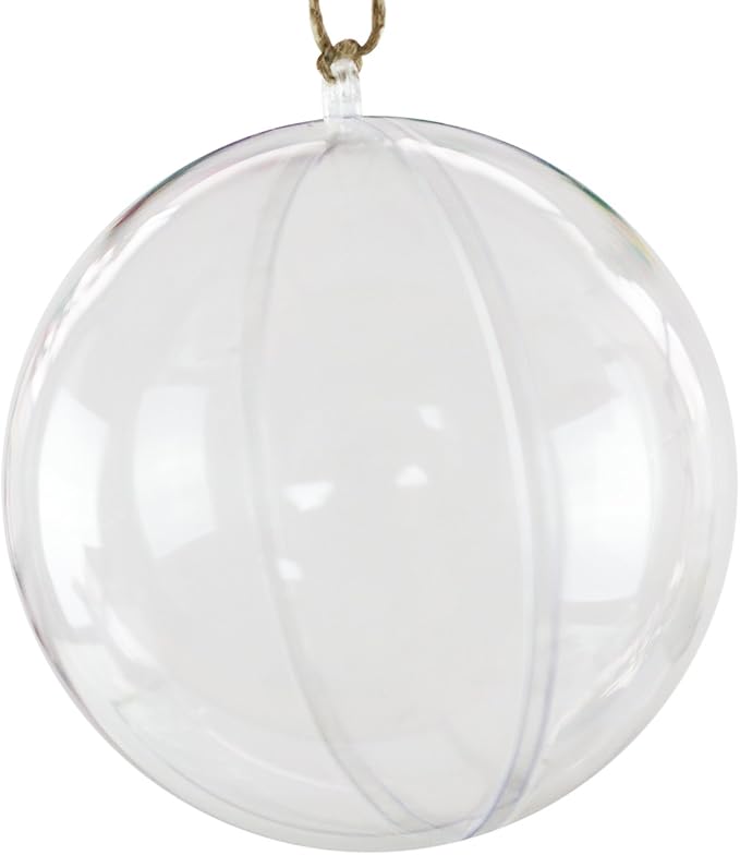 Super Z Outlet Clear Plastic Acrylic Bath Bomb Mold Shells Molding Balls Kit (100mm, 12 Pack)