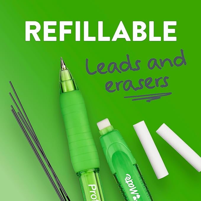 Paper Mate Profile Mech Mechanical Pencil 0.7mm #2 Pencil Lead Great for Office Supplies Classroom Supplies Drawing Pencils Sketching Pencils Assorted Barrel Colors 8 Count