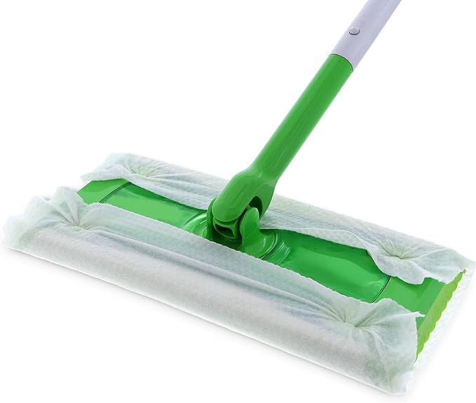 Wipex Wet Floor Wipes - Natural Wet Mop Pads Fit Swiffer Sweeper Mop - Rosemary Essential Oil & Vinegar & Plant-Based Textured Cloth Trap Absorb Dirt, Floor Cleaner Pads, 16 Count (Pack of 3)