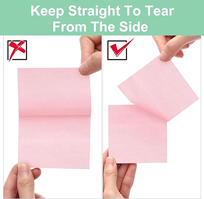 Thenshop 60 Packs Sticky Notes Bulk 3x3 Inches Colorful Self Stick Note Pads Paper Memo for Office School Notebook Supplies, 60 Pads, 50 Sheets/pad(Macarons Color)