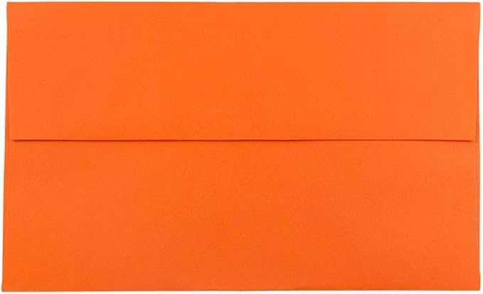 JAM PAPER A10 Colored Invitation Envelopes - 6 x 9 1/2 - Orange Recycled - Bulk 1000/Carton
