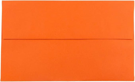 JAM PAPER A10 Colored Invitation Envelopes - 6 x 9 1/2 - Orange Recycled - Bulk 1000/Carton