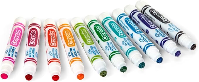 Crayola Ultra- Clean Washable Stampers Markers, 10Pc/Package