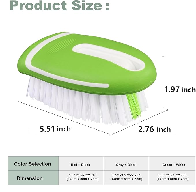 Cleaning Brush, for Car Interior and Home, Couch，Carpet Brush (Green)