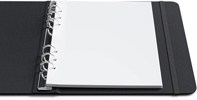 A5 Blank Paper, 120 GSM, 6-Hole Punched, 200 Sheets (400 Pages), Printer Paper 148 x 210 mm (5.83 in x 8.27 in)