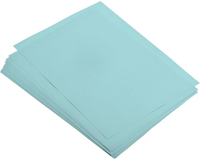 MECCANIXITY 100 Sheets Colored Copy Paper 8.5 x 11 Inch Printer Paper 80gsm Light Blue for Office Printing, Document Copying, Invitations, Forms, Art Projects