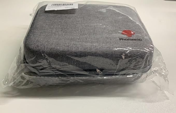 Phomemo EVA Hard Case for Label Maker Printer M110/M120/M150/M220/M250/M100/M221, TP31 Tattoo Stencil Printers - Holder for Label Machines with Tape, with Mesh Pocket for Accessories (Case Only)