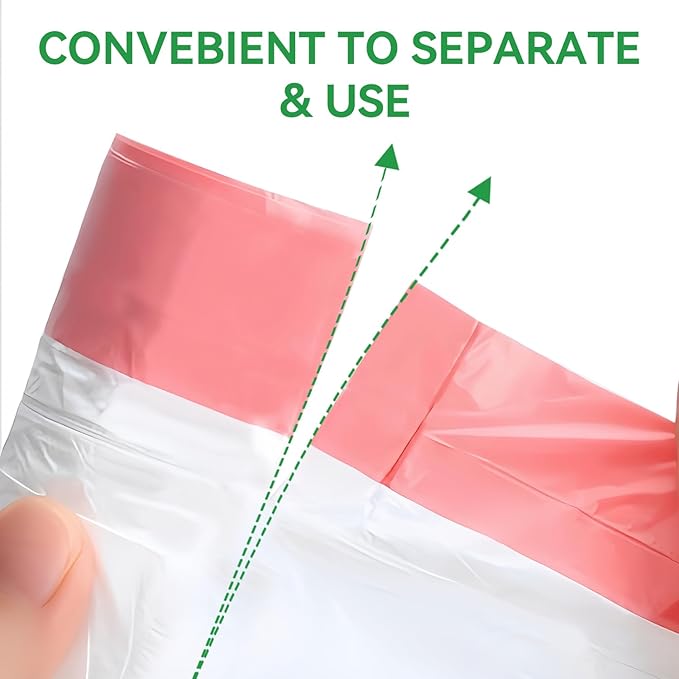 10 Gallon Trash Bag Drawstring, Pack of 26, Garbage Bags, 60x71cm, 13g/pcs, Unscented, White