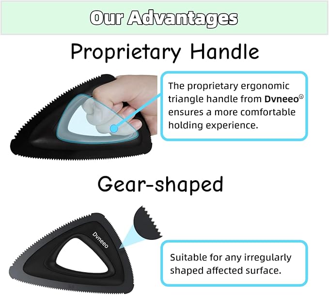 Dvneeo Pet Hair Removal Tool, Carpet Dog Hair Remover for Car Interior- Rapid Removal, Durable & Ergonomic, for Car Mats, Couch, Furniture, Carpets (Brown)