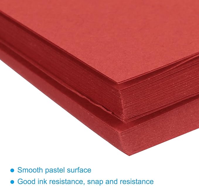 MECCANIXITY 75 Sheets A4 Colored Print Copy Paper 8.5" x 11" Origami Paper Printer Paper 80gsm for Printing, Document Copying, Art Craft, Red