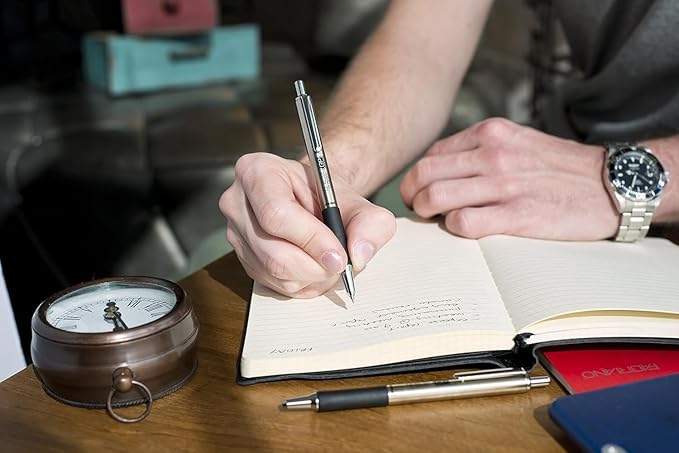 Zebra Pen G-402 Gel Pen 1-Pack, Black Ink, 0.5mm Fine Point, Stainless Steel Barrel, Comfortable Rubberized Grip, Secure Metal Clip, Shirt Pocket-Friendly (49211)