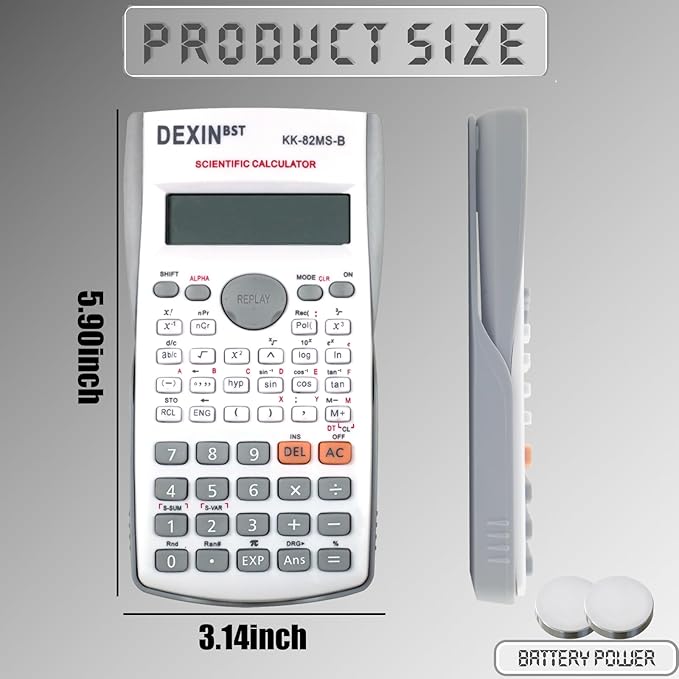 12 Packs Scientific Calculator Bulk,2-Line Engineering Science Calculator Statistical Multi-Function Ideal for Student Teacher School Finance Construction Business Office (4Colors)