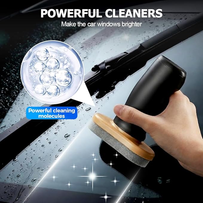 Handheld Glass Oil-Film Remover, 2026 Upgrade Glass Emulsion Cleaner, New Glass Cleaning Board, Automotive Oil Film Cleaning Brush for Car Windows (3, Medium)