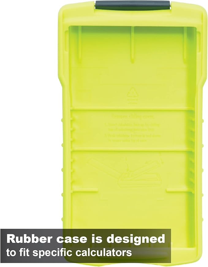Calculated Industries 5032-5 Armadillo Gear Hard Protective Calculator Case in Lime Green