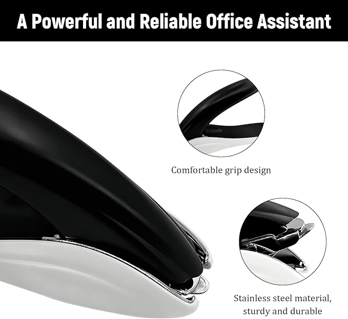 Heavy Duty Staple Remover, Professional Desktop Stapler Remover for Office & Classroom Use, Durable and Easy Staple Puller Remover Tool (White)