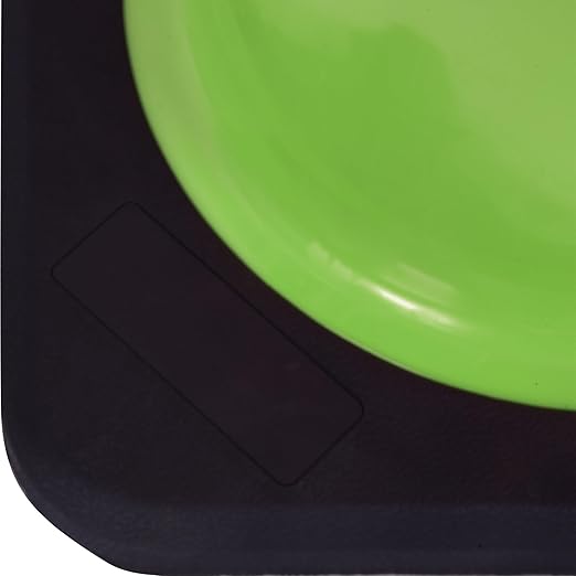 Fluorescent Orange/Green PVC Traffic Cones, Heavy Black Base Parking Lot Cone Structurally Stable Weatherproof Road Construction Safety Cones (4, Green, 28" Large)