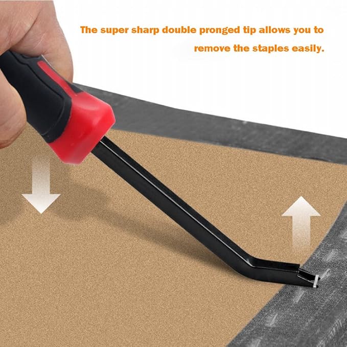 Staple Remover, Heavy Duty Staple Remover Tool,Upholstery Stapler Puller Lifter for Carpet,Wood,Floor, Furniture, Construction