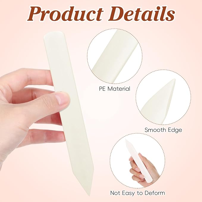 Clothes Scraper for Stain Removal, Cow Bone Scraper Tool for Clothes Heavy Duty Fabric Spotting Tool Laundry Pre Treatment for Stains and Fuzz Removal 5.90 X 0.79 Inches
