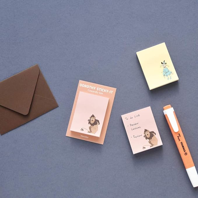 Monolike Dorothy Sticky-it - 5p Set Self-Adhesive Memo Pad 50 Sheets