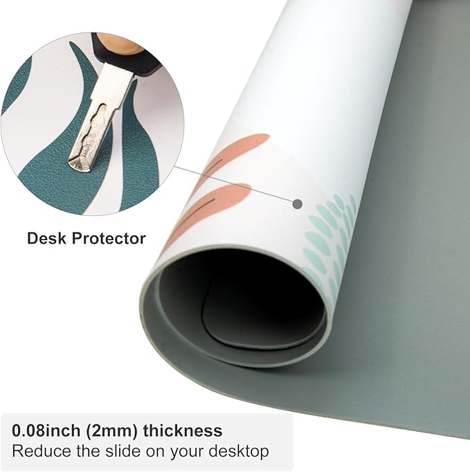 Colorful Star Minimalist Large Mouse Pad, Abstract Botanical Waterproof Desk Mat, Boho Computer Gaming Mouse Pad, XL Full Desk Mousepad Non Slip Writing Pad for School Office Home 31.5" x 11.8"