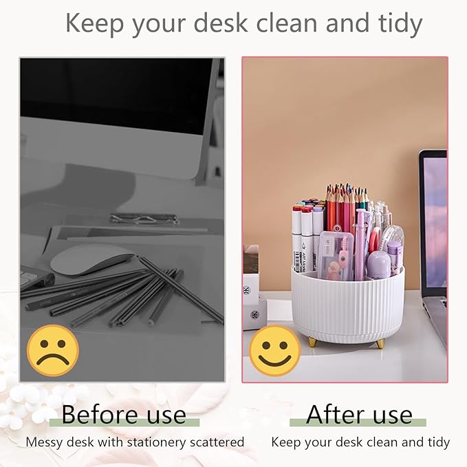 Office Supplies,Desk Accessories,with Stapler,Tape Dispenser,Staple Remover,Scissor,Ballpoint Pen,Sticky Notes,Clear Tape,Staples,Desk Organizer,Ruler,Binder,Best Gift Set(White)